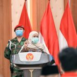 Gubernur Khofifah saat menghadiri pembukaan Rapimwil I Pemuda Muhammadiyah di Surabaya Sabtu (29/5/2021)