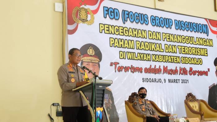 Tim Div Humas Polri Hadiri FGD di Polresta Sidoarjo, Cegah Paham Radikal