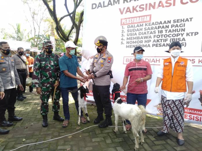 Gebyar Vaksinasi Massal Berhadiah, Kapolres Trenggalek: Bersama Atasi Pandemi Covid-19