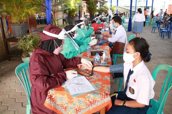 Polresta Malang Kota Gelar Vaksinasi Tahap II, 4.000 Dosis Untuk Pelajar