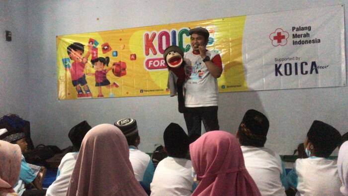 PMI dan KOICA Kenalkan Kesiapsiagaan Bencana ke Anak-Anak