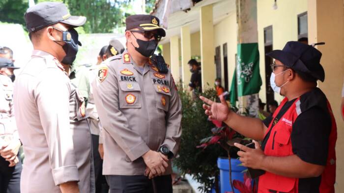 Kapolres Pasuruan Lakukan Pemantauan Wilayah Erupsi Gunung Semeru Lumajang Jawa Timur