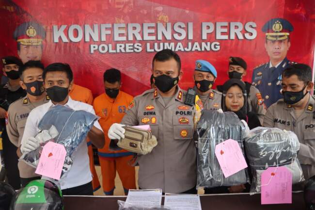 Polres Lumajang Bekuk 3 Residivis Jambret Lintas Wilayah, 1 Buron