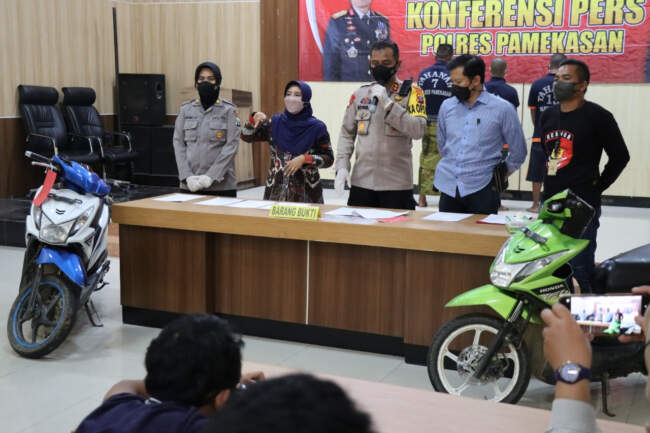 Gerak Cepat Tim Opsnal Sakera Sakti Polres Pamekasan, Berhasil Amankan 3 Pelaku Curanmor