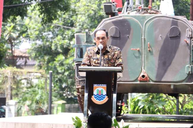 BEKERJA SAMA DENGAN BJB, PEMKOT CIMAHI MULAI REVITALISASI TAMAN SRIWIJAYA DAN TAMAN ADIRAGA