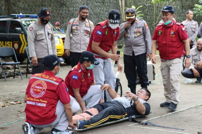 Polres Tulungagung Tingkatkan Kemampuan Personel Hadapi Bencana Alam