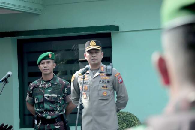 Soliditas TNI-POLRI Siap Wujudkan Situasi Kamtibmas yang Kondusif di Kota Malang