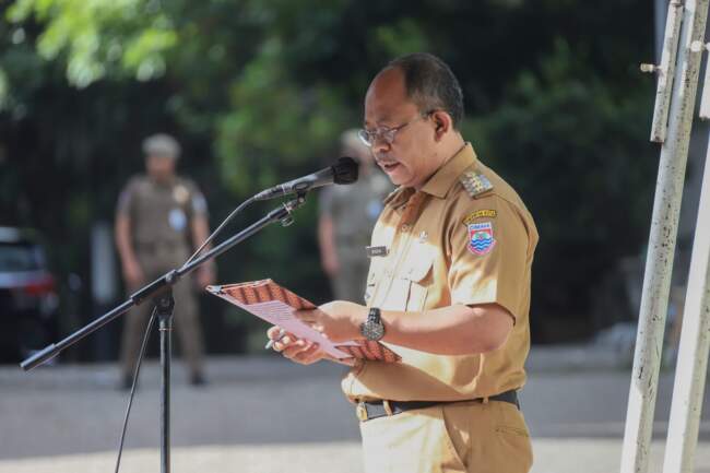 Pj. WALI KOTA CIMAHI CANANGKAN BULAN DANA PMI TAHUN 2022