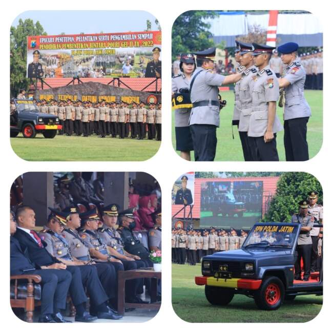 Kapolda Jatim Lantik 638 Bintara Baru Tahun Anggaran 2022