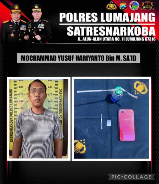 Satreskoba Polres Lumajang Tangkap 4 Pengedar Sabu di Dalam Bus
