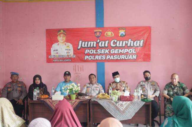 Polres Pasuruan Dengarkan Keluhan Warga Dalam Pertemuan Jum’at Curhat