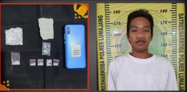 Tangkap Pengedar Narkoba di Kunir, Polisi Sita 1,10 Gram Sabu