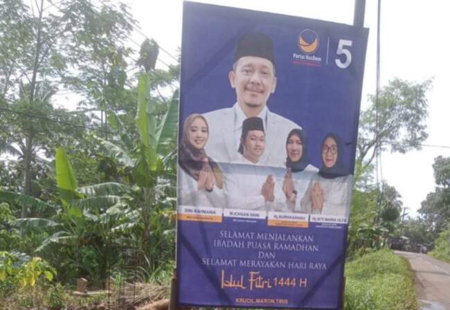 Tokoh Masyarakat Prihatin Atas Beredarnya Foto Hasan Aminudin di Baliho Caleg