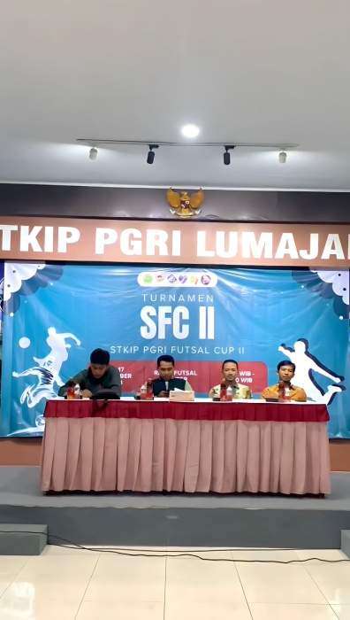 Gelaran Technical Meeting (TM) Turnamen Futsal SFC II UKM Olah Raga STKIP PGRI Lumajang