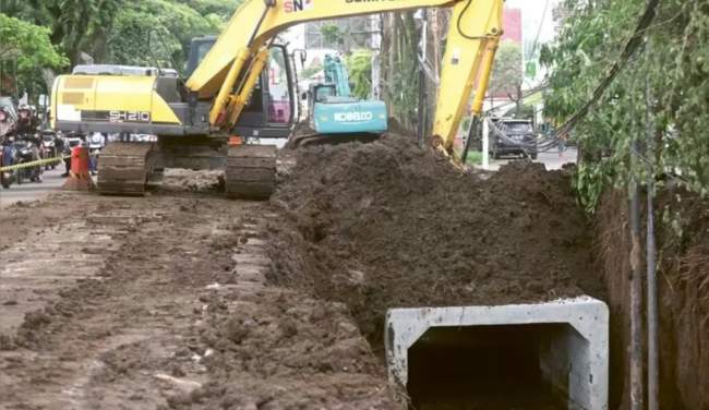 900 Meter Drainase di Jalan Soehat, Kota Malang Sudah Terpasang