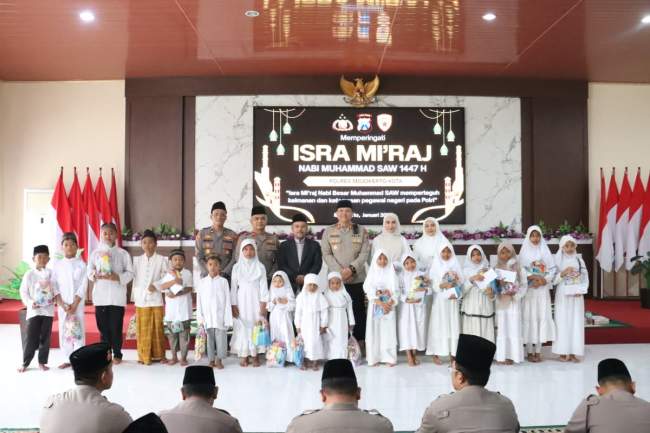 Peringati Isra Mi’raj, Kapolres Mojokerto Kota: Teguhkan Keimanan serta Ketaqwaan Personel Polri