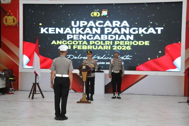 Apresiasi Loyalitas Tanpa Pelanggaran, IPDA Muhaimin Naik Pangkat Pengabdian