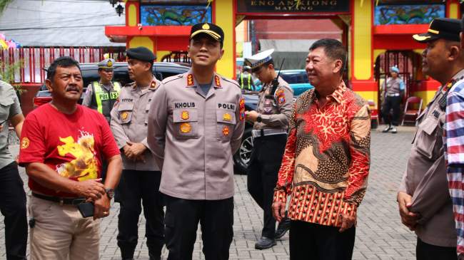 Polresta Malang Kota Pertebal Pengamanan Imlek, Personel Disiagakan di Klenteng hingga Pusat Perbelanjaan