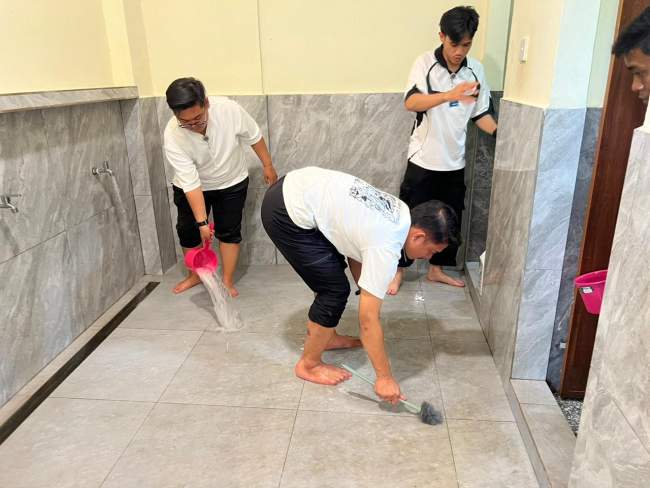 Menyambut Bulan Suci Ramadhan, Rutan Batam Gelar Gotong Royong