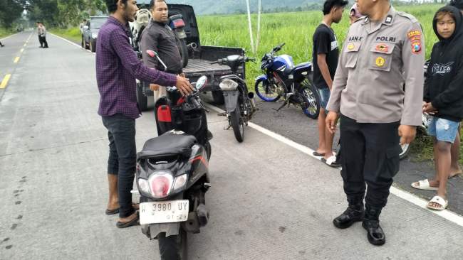 Balap Liar Ngabuburit Dibubarkan, Polres Lumajang Amankan 15 Sepeda Motor