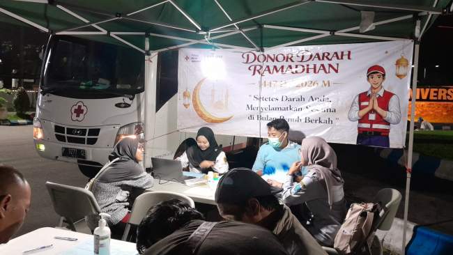 Kampus UNEJ Jadi ‘Lumbung’ Strategis Pendonor Darah PMI Jember Selama Ramadan 1447 H