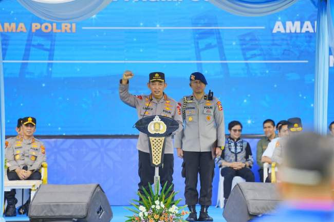 Kompak dan Harmonis, Kapolres dan Waka Polres Ogan Ilir Maksimal Amankan Kunker Kapolri