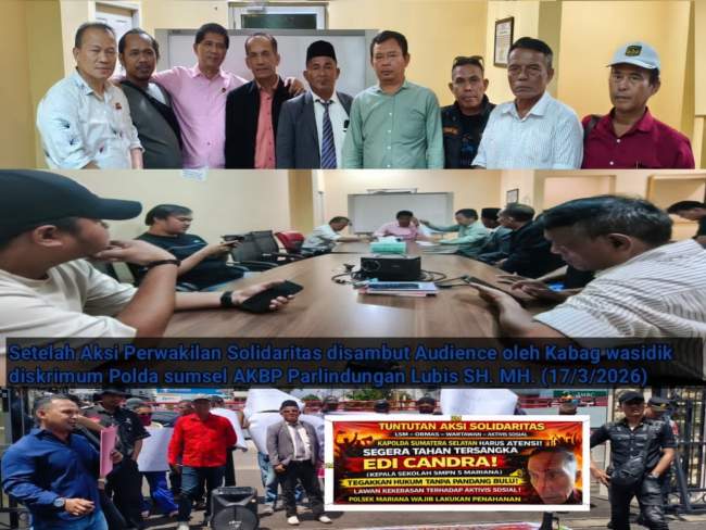Sekitar 50 Aktivis, Ormas dan Wartawan Gelar Aksi Solidaritas Habungan