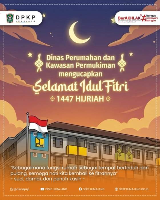 DPKP Lumajang Sampaikan Maaf Jelang Idul Fitri, Harap Pelayanan Hunian Makin Humanis