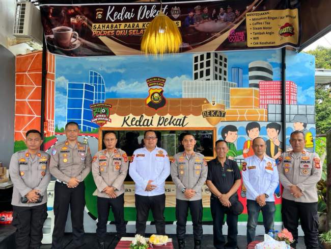 Simbol Polri Presisi yang Humanis, Kedai “DEKAT” Jadi Wadah Aspirasi Komunitas dan Pelayanan Gratis di Oku Selatan