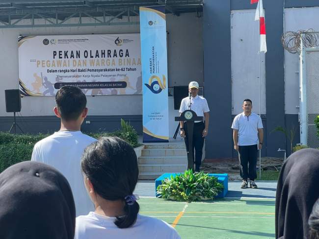 Rutan Batam Resmi Buka Porsenap HBP Ke-62, Semangat Sportivitas Menggema