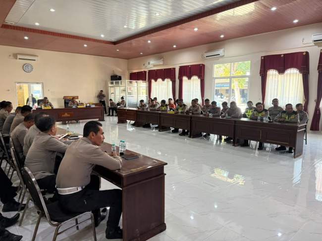 Polres Mojokerto Kota Gelar Latpraops Patuh Semeru 2026 Jelang Hari Bhayangkara ke-80