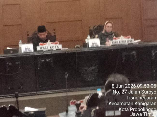 Rapat Paripurna DPRD Kota Probolinggo: Sampaikan Hasil Pembahasan 3 Raperda Tahun 2026