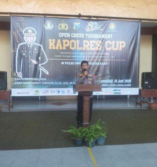 Open Chess Tournament Kapolres Cup ke-3 Resmi Dibuka di SMK PGRI Lumajang