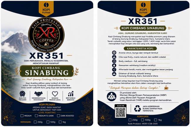 Dari Deli Serdang Kopi Yayasan Anugerah Insan Residivist Sumatera Utara Untuk Indonesia