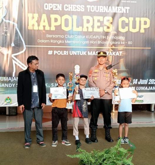 Erlangga Dwinata dari Klub Catur Kuda Putih Lumajang, Bocah 10 Tahun Bersinar di Kapolres Cup 2026