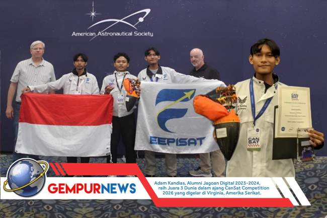 Program Jagoan Digital, Bawa Anak Banyuwangi Juara Dunia CanSat Competition (Kompetisi Teknologi Satrlit Mini) di Amerika Serikat