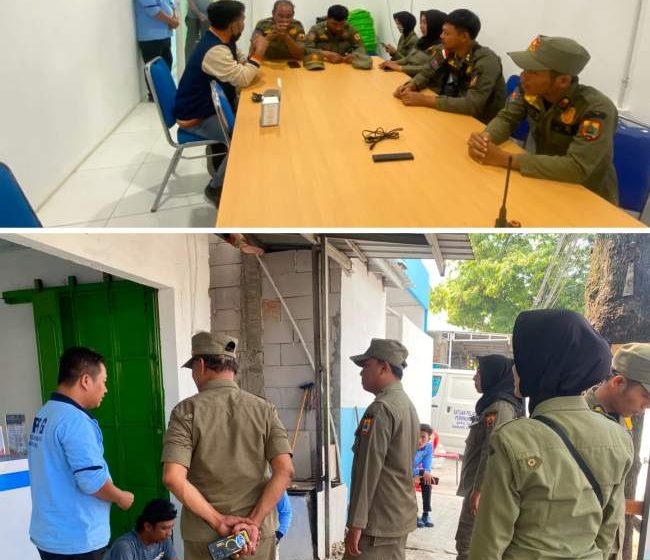 Gercep !!! SATPOL PP Datangi SPPG: Terkait Alihfungsi Trotoar, Pengelola SPPG Wanarejan Utara Berikan Penjelasan