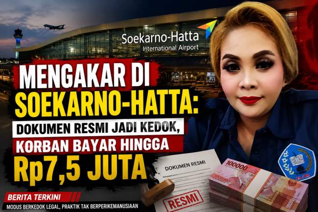 Diduga Ada Oknum Imigrasi Terlibat. TPPO di Soekarno-Hatta Pungut Korban Rp7,5 Juta