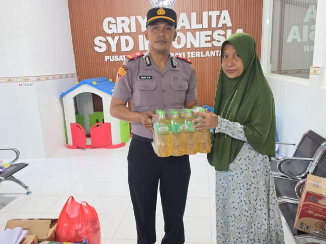 Resimen Parakrama Pradana Tebar Kepedulian di Panti Asuhan Griya Balita SYD, Peluk Hangat Balita Terlantar “POLRI Hadir Dengan Hati”