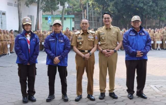Lepas Kontingen Jamnas XII, Wali Kota Cimahi: Jadilah Duta Daerah yang Membanggakan