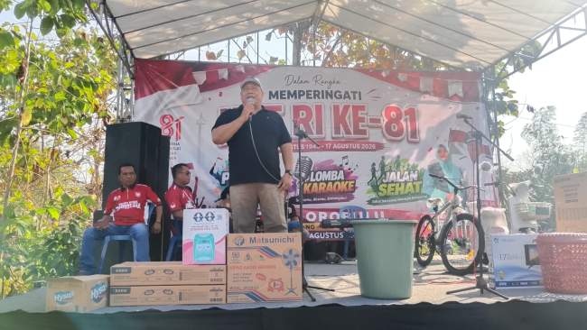 Desa Orobulu Semarakkan HUT RI ke-81 dengan Jalan Sehat dan Pengajian Umum